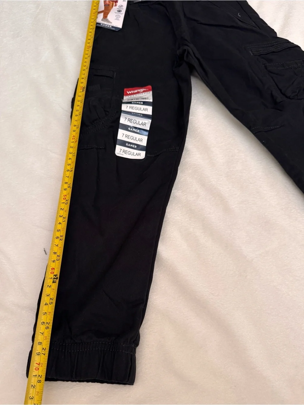 Wrangler Boys Gamer Cargo Twill Pant,, Size 7, Black